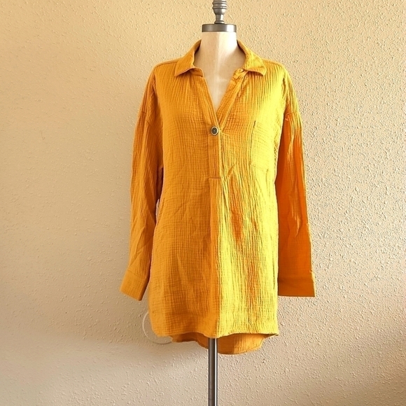 𝅺CUPIO Yellow Tunic/dress - Picture 1 of 5